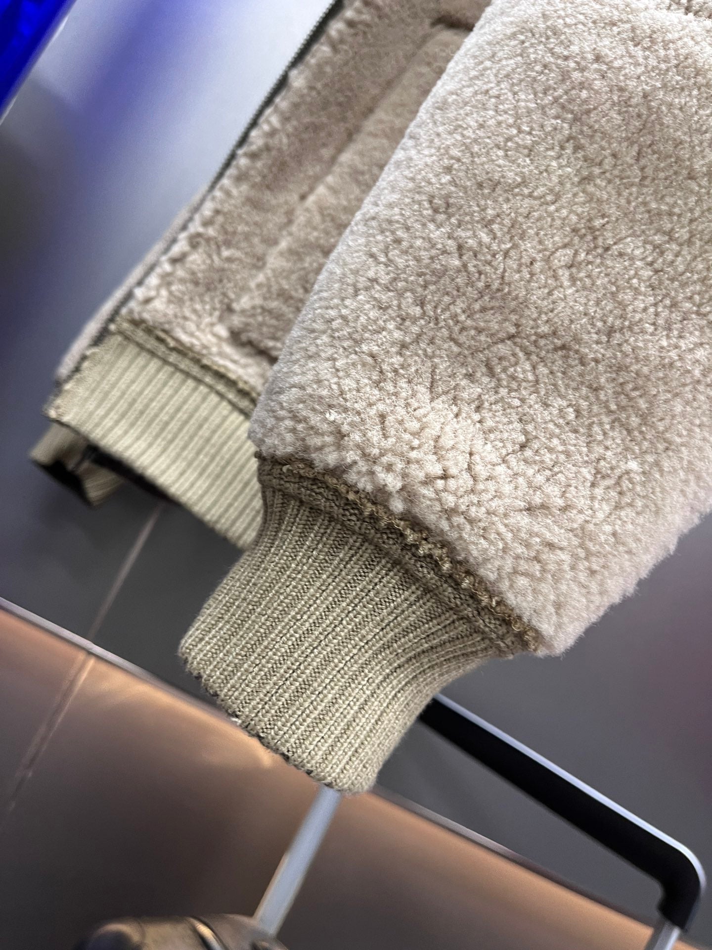 Louis Vuitton Reversible Hooded Shearling Blouson Leather Winter Jacket