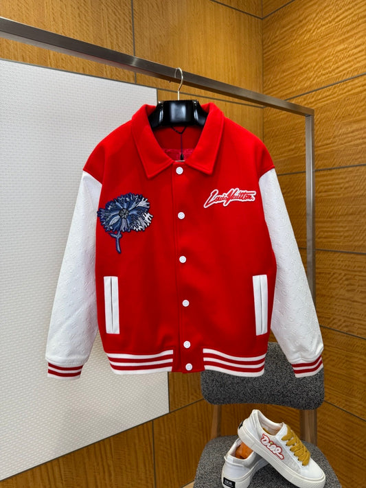 Louis Vuitton × Yayoi Kusama “Psychedelic Flower” Embroidered Varsity Blouson Jacket