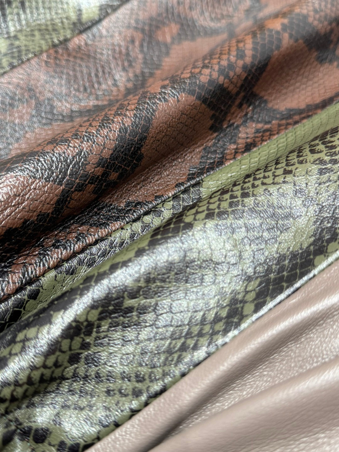 Louis Vuitton Python-Mix Leather Tracksuit Top – Mid-Brown