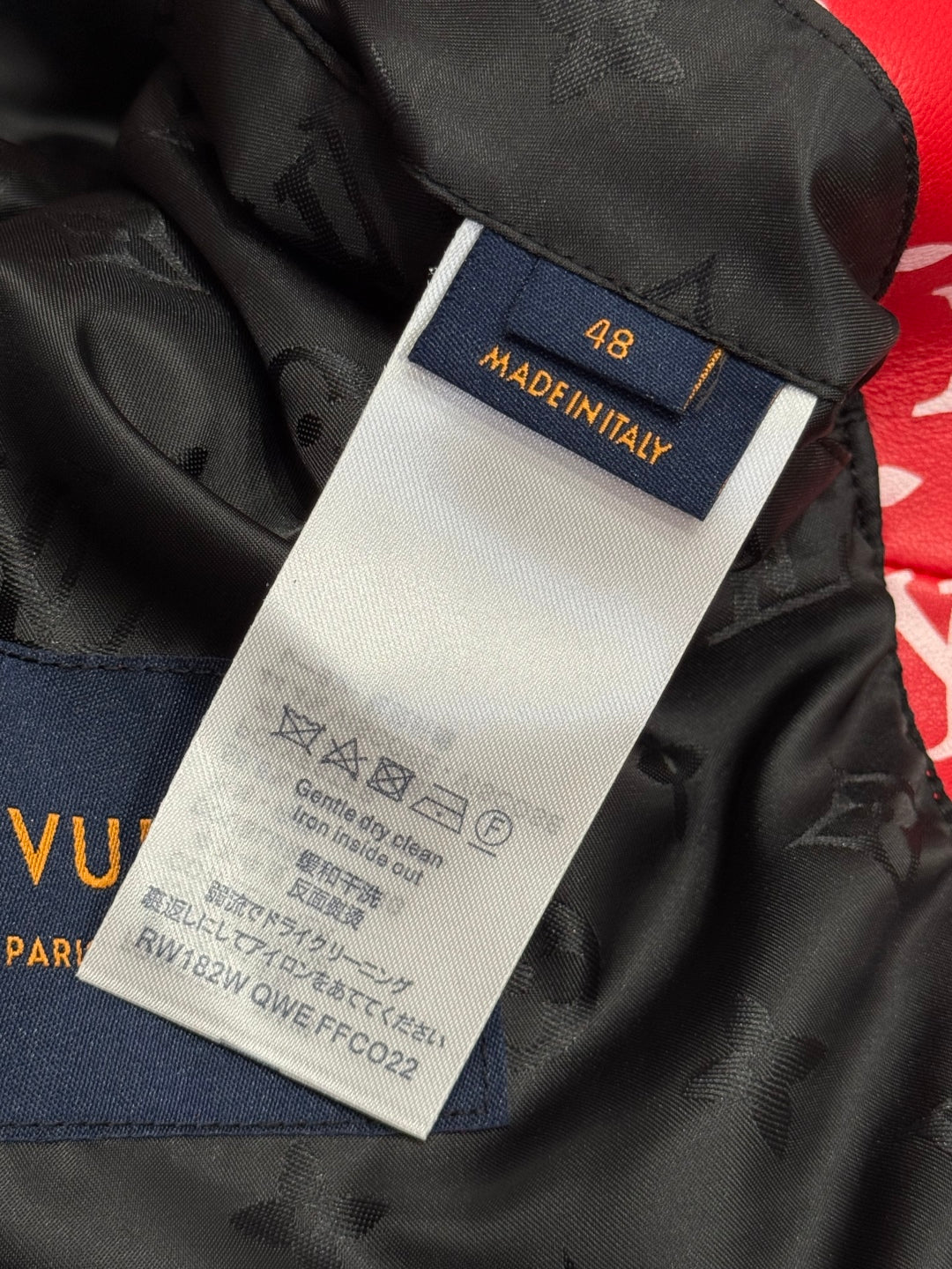 Louis Vuitton × Supreme Leather Varsity Monogram Bomber Jacket