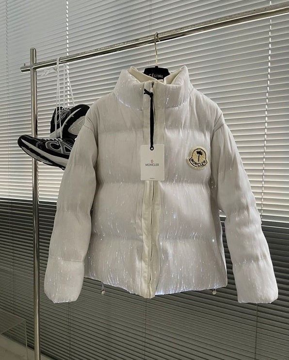 Moncler × Palm Angels “Maya 70” LED-Glow Down Jacket – Bright White