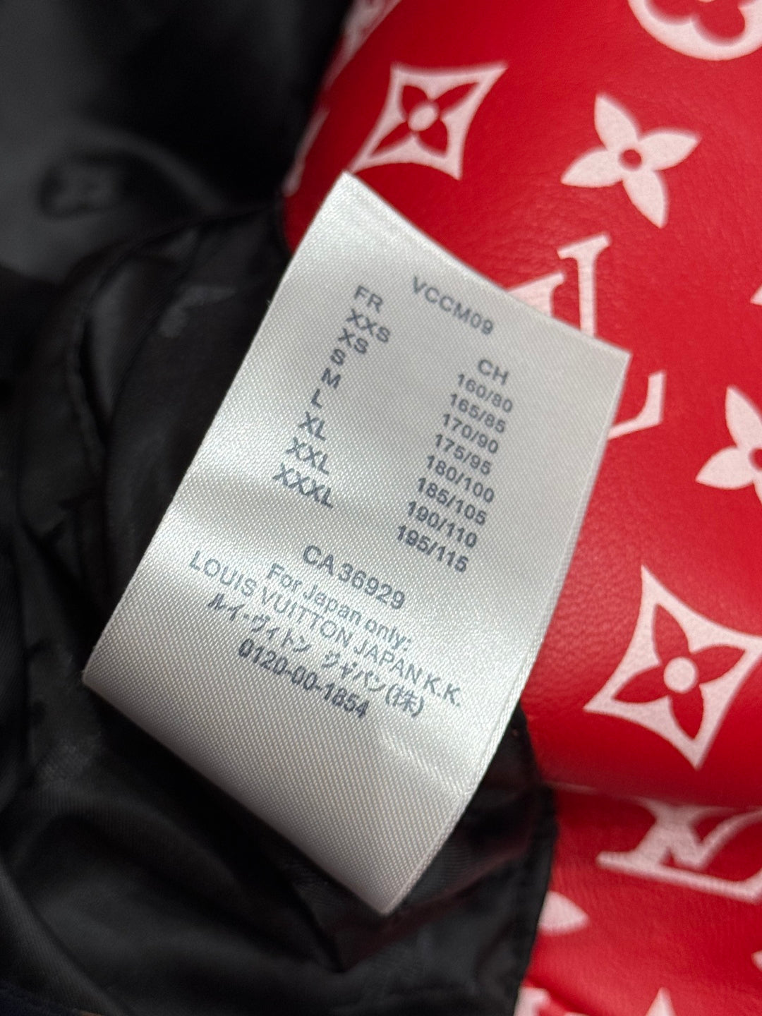 Louis Vuitton × Supreme Leather Varsity Monogram Bomber Jacket