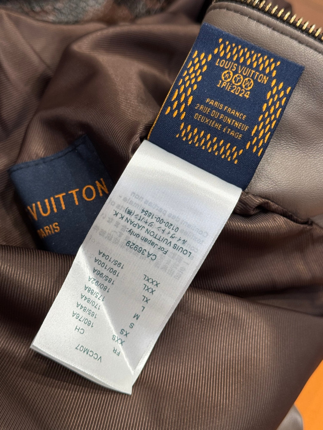Louis Vuitton Python-Mix Leather Tracksuit Top – Mid-Brown
