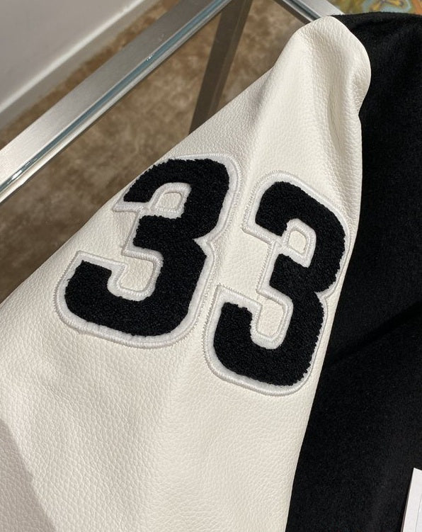 Chrome Hearts “VIC Eagle” Varsity Jacket — Leather Cross-Patch Edition