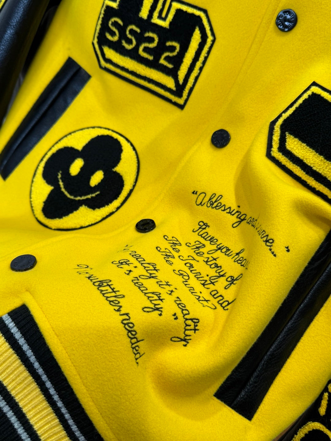Louis Vuitton Yellow & Black Varsity Jacket – SS22 Release