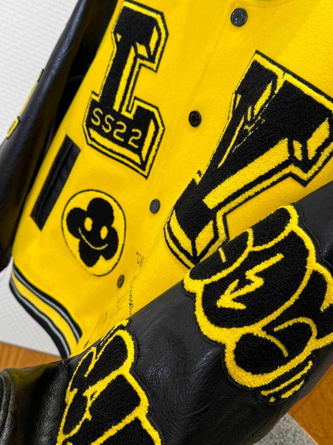 Louis Vuitton Yellow & Black Varsity Jacket – SS22 Release