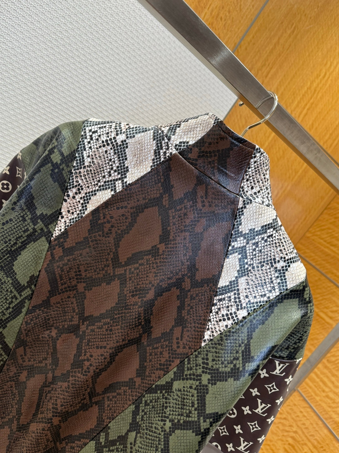 Louis Vuitton Python-Mix Leather Tracksuit Top – Mid-Brown