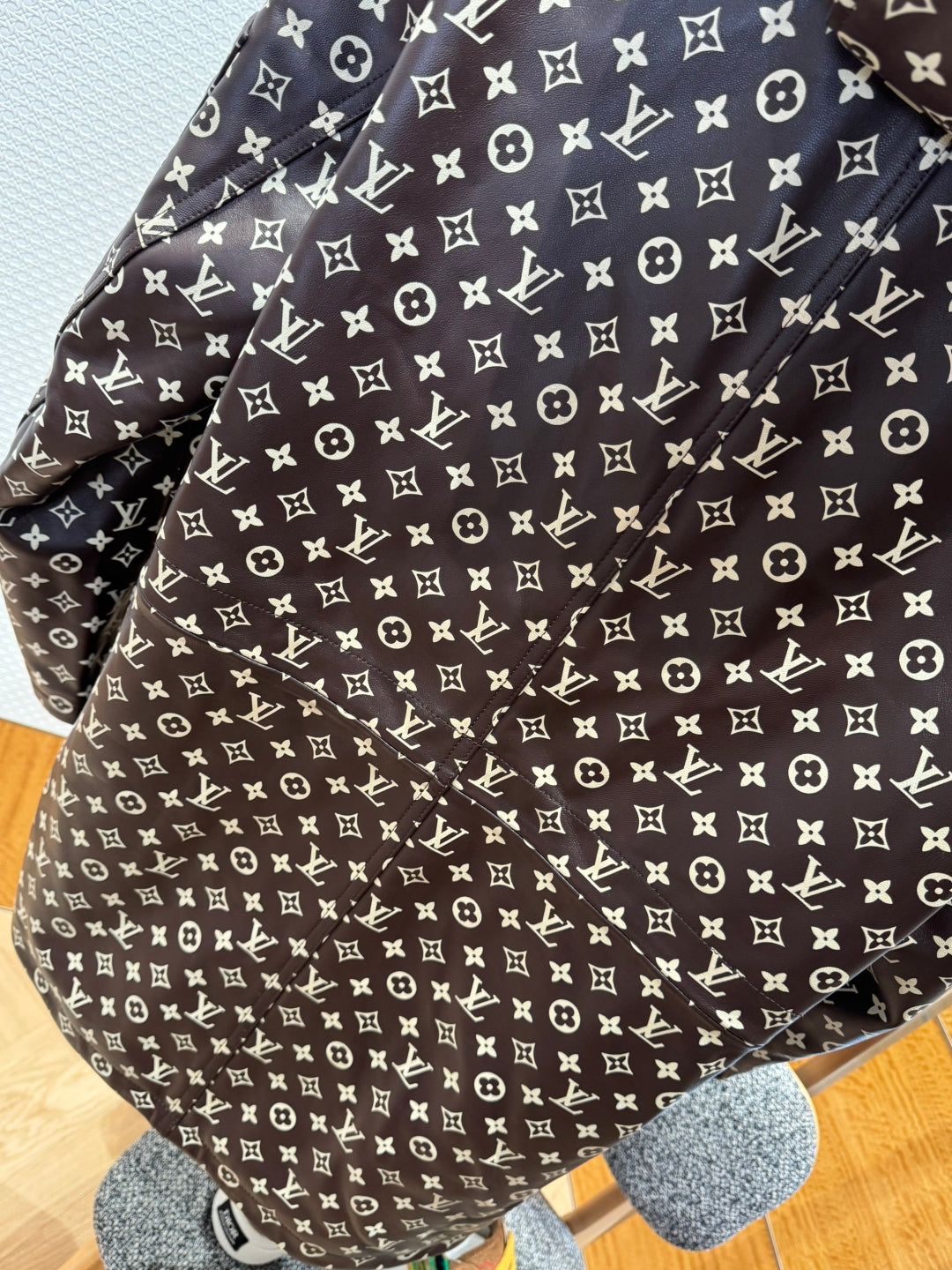 Louis Vuitton Men’s Monogram Leather Parka Jacket – Pharrell × Nigo FW25