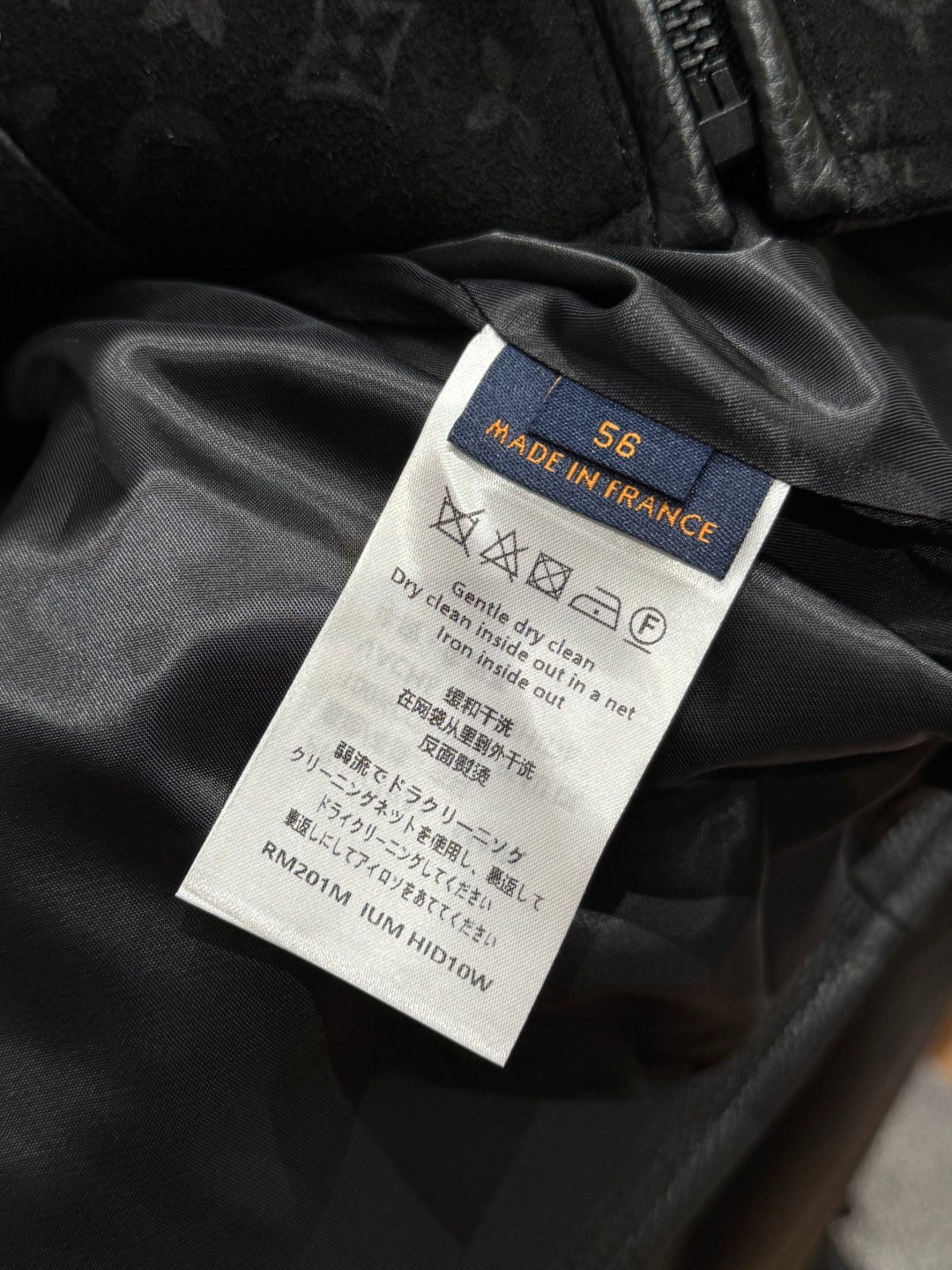 Louis Vuitton Leather-Mix Biker Jacket – Black Desert Racer For Sale