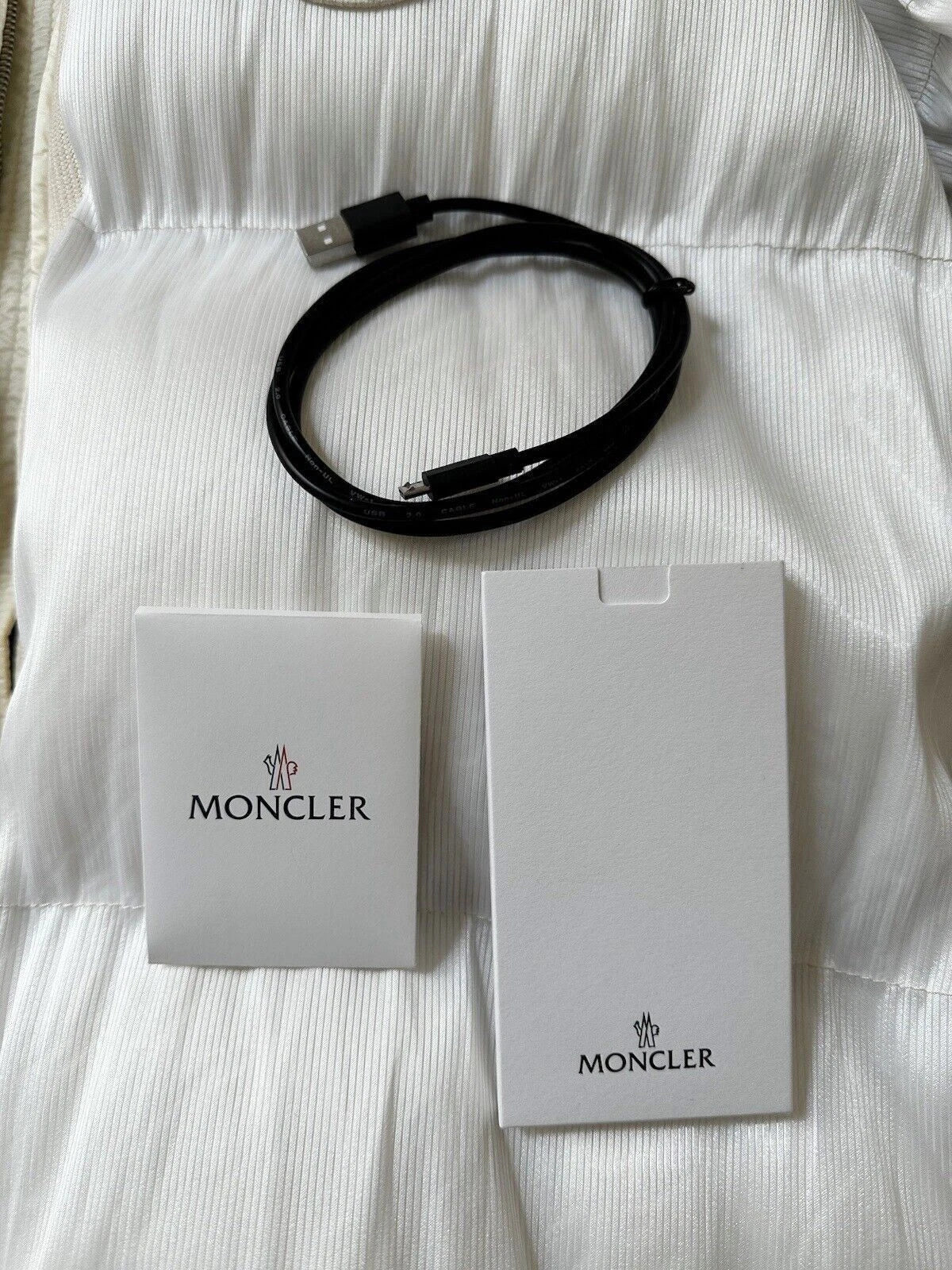 Moncler × Palm Angels “Maya 70” LED-Glow Down Jacket – Bright White